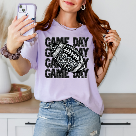 Football Game Day Bling DTF Transfer