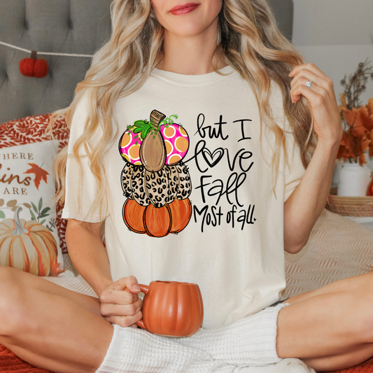 I Love Fall Most Of All DTF Transfer