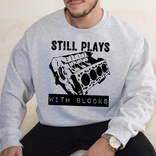 Still Plays With Blocks DTF Transfer