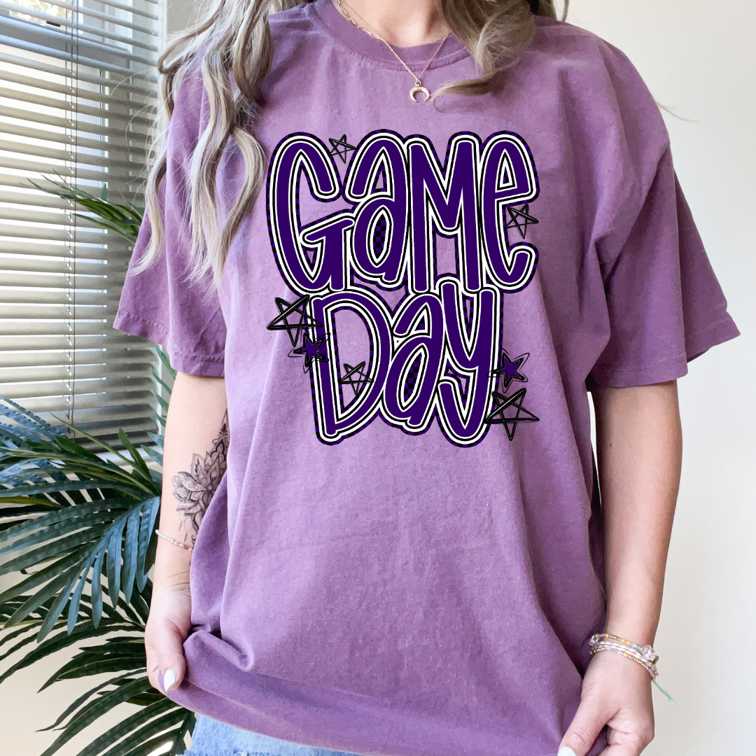 Game Day Word Art Custom DTF Transfer