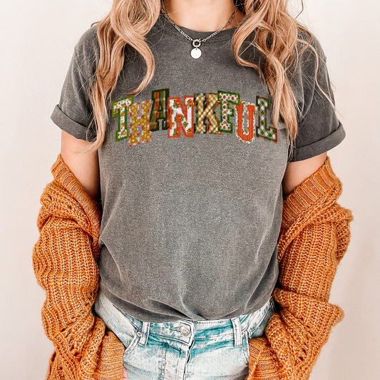 Thankful Word Art DTF Transfer