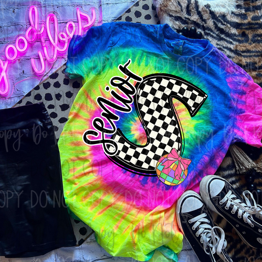 *Custom Checkered Spring Pop Alpha DTF Transfer