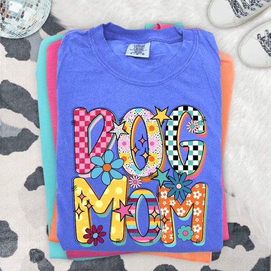 Dog Mom Colorful DTF Transfer