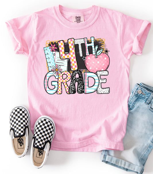 *Back To School Apple DTF Transfer