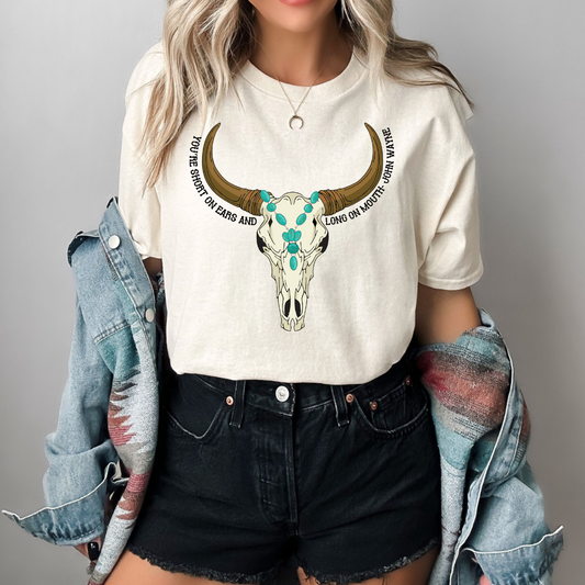 Short On Ears Long On Mouth DTF Transfer