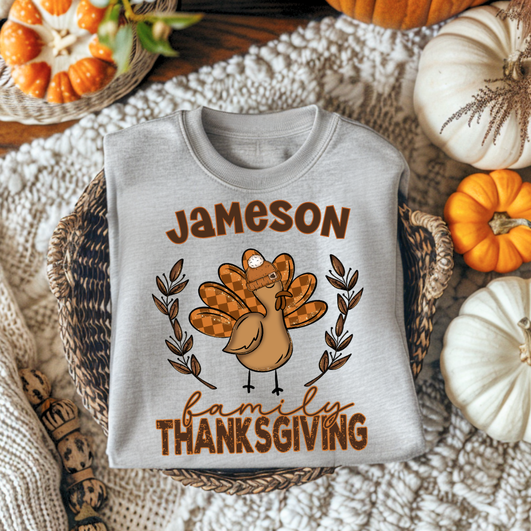 *Family Thanksgiving Custom DTF Transfer
