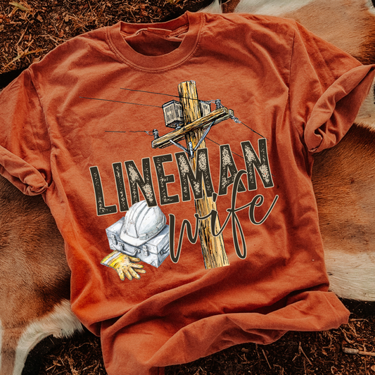 Lineman Wife DTF Transfer
