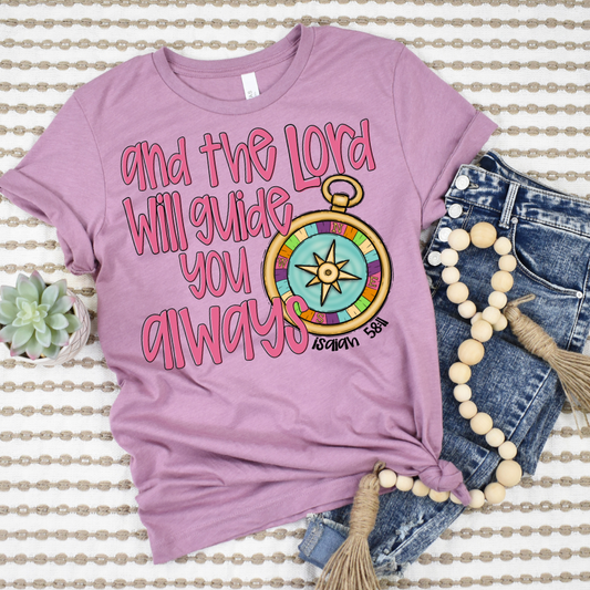 The Lord Will Guide You Always DTF Transfer