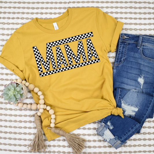 Checkered Mama DTF Transfer