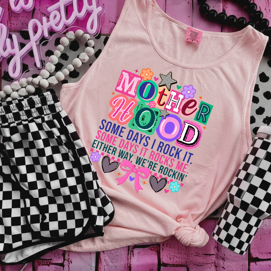 Motherhood Some Days I Rock It DTF Transfer