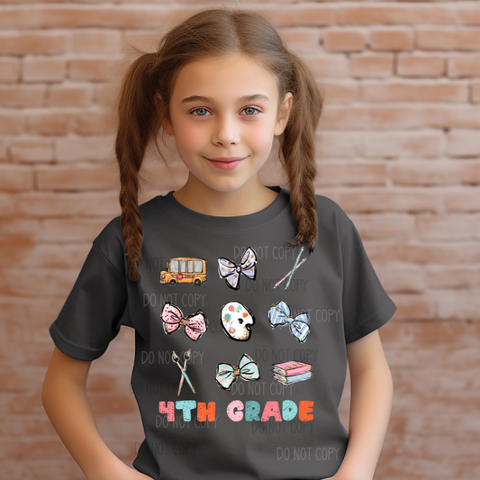 Pastel Back To School Collage DTF