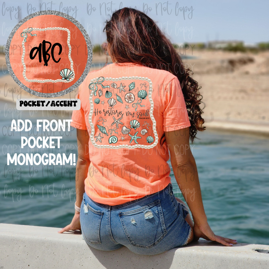 He Restores My Soul Front Back DTF Transfer