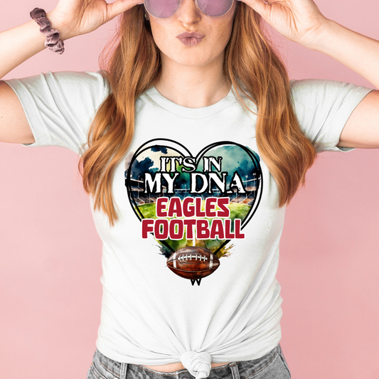 It's In My DNA War Eagles Red DTF