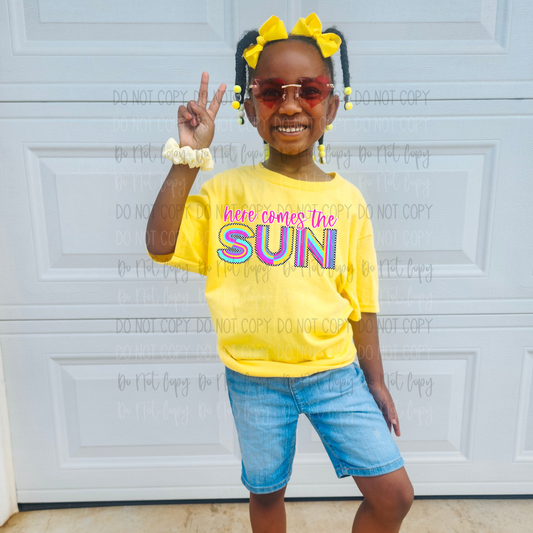 Here Comes The Sun DTF Transfer