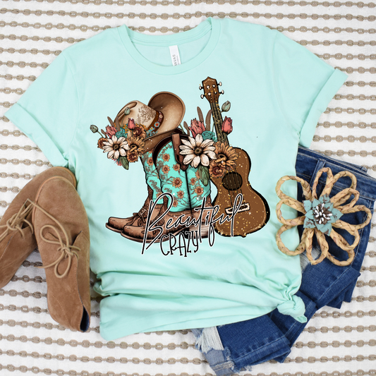 Beautifully Crazy DTF Transfer