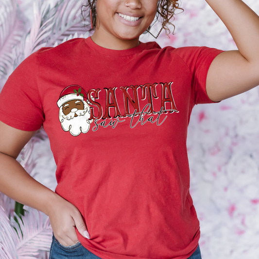 Santa Saw That DTF Transfer