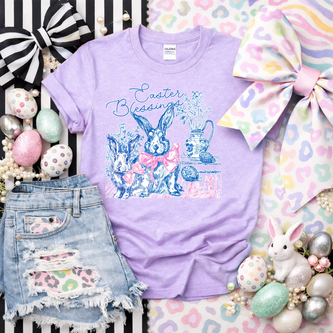 Easter Blessings Chinoserie DTF Transfer