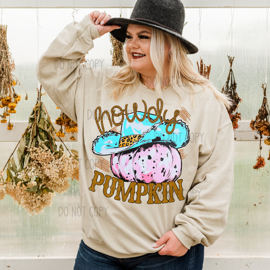 Howdy Pumpkin DTF Transfer