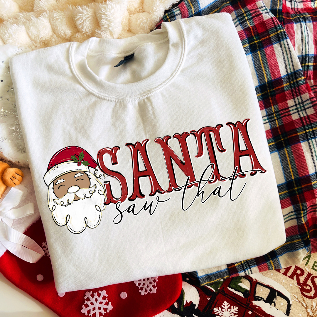 Santa Saw That DTF Transfer