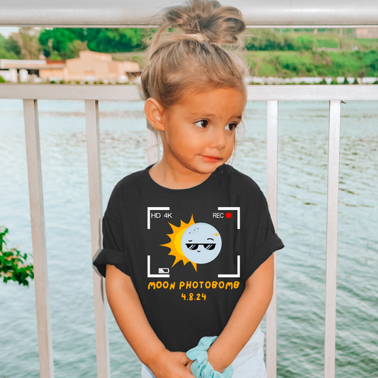 Eclipse Moon Photobomb DTF