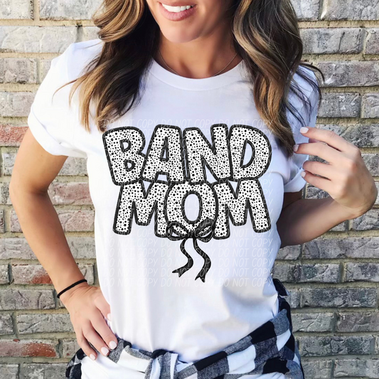 Band Mom Bow DTF