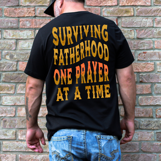 The Praying Dad's Club Front and Back DTF Transfer