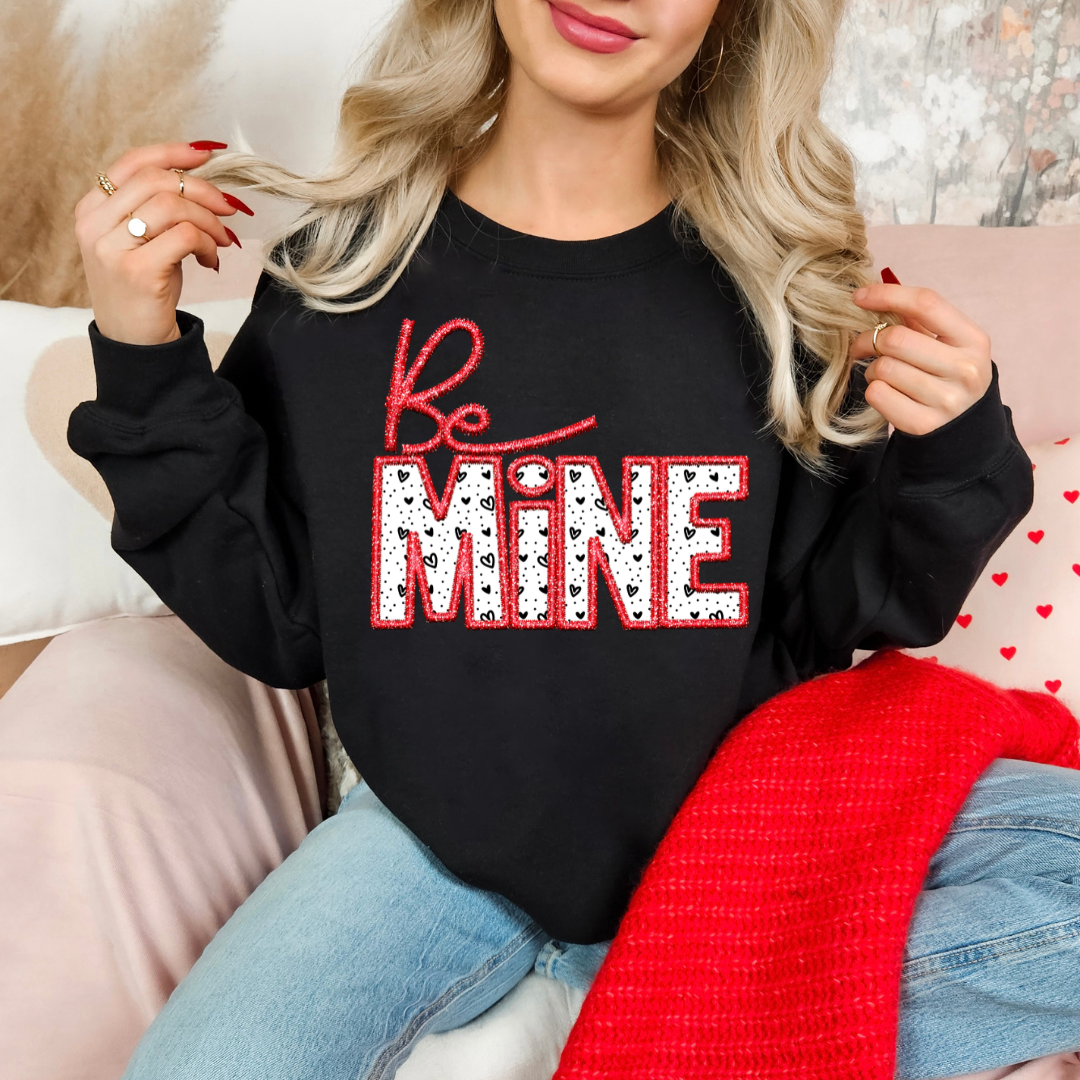 Be Mine Faux Embroidery