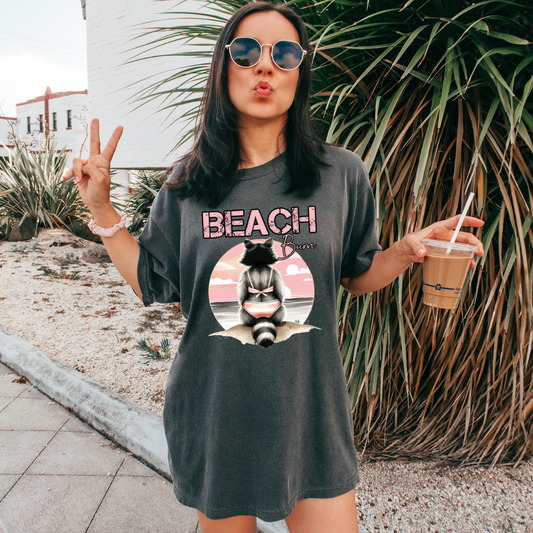 Beach Bum Raccoon DTF