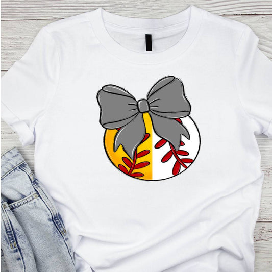 Bows And Balls Split Gray