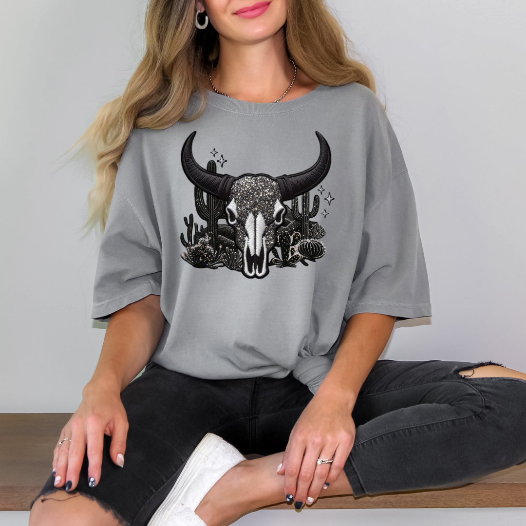 Bull Skull DTF