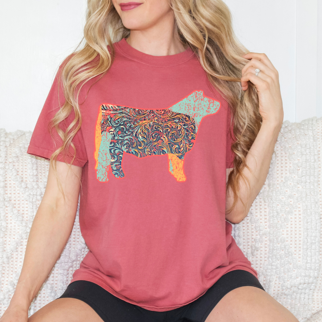 Colorful Cow DTF