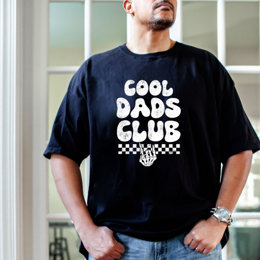 Cool Dads Club White DTF