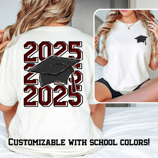 Grad 2025 Senior Caps DTF Transfer