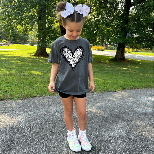 Dalmation Heart DTF Transfer