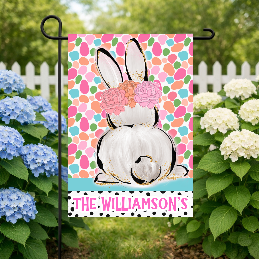 Easter Bunny Flag DTF Transfer