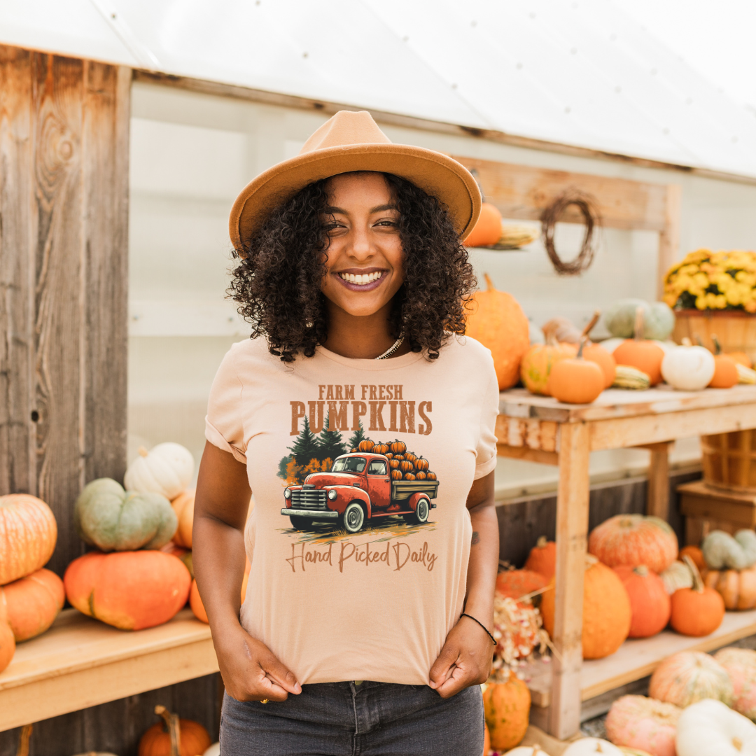 Farm Fresh Pumpkins Truck DTF