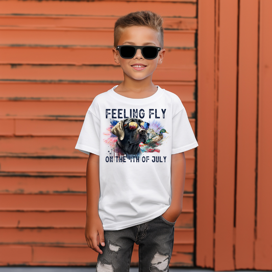 Feeling Fly On The Fourth Of July Dog DTF
