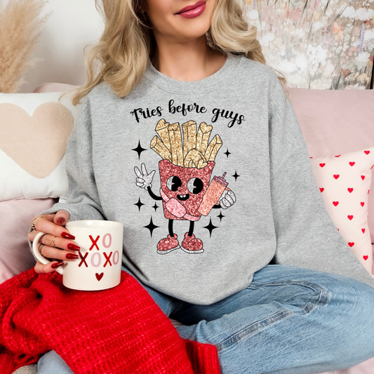 Fries Before Guys Glitter DTF Transfer