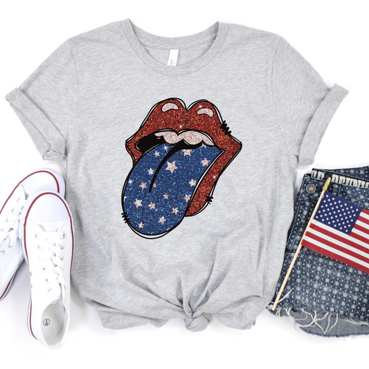Glitter Usa Mouth