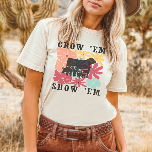 Grow Em Show Em Retro DTF