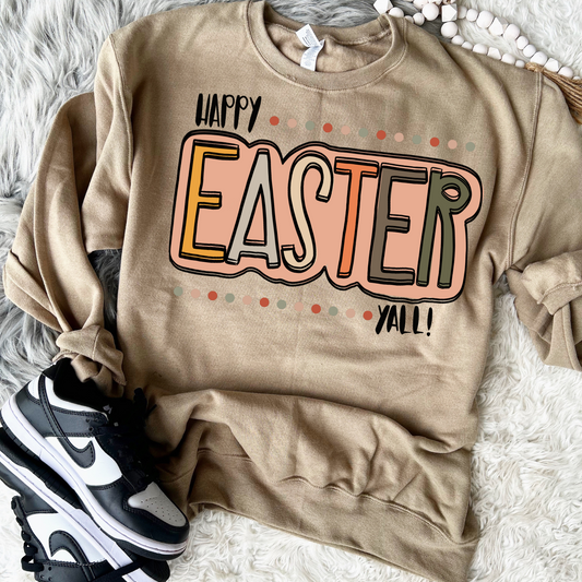 Happy Easter Ya'Ll Boho DTF Transfer