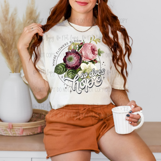 Hope Blooms DTF Transfer