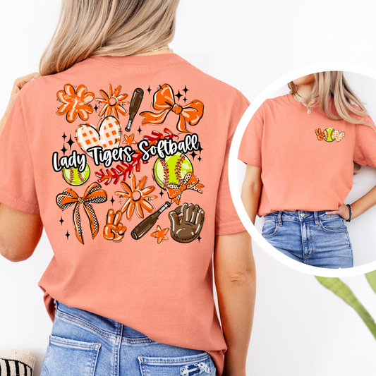 *Sports Play Ball Collage Front Back DTF Transfer