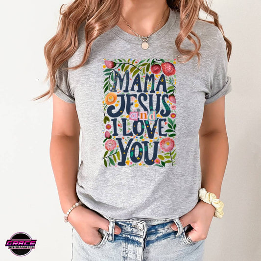 Mama And Jesus Loves You DTF