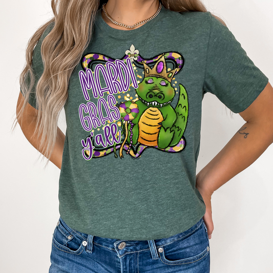 Mardi Gator DTF Transfer