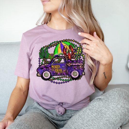 Mardi Gras Truck DTF Transfer