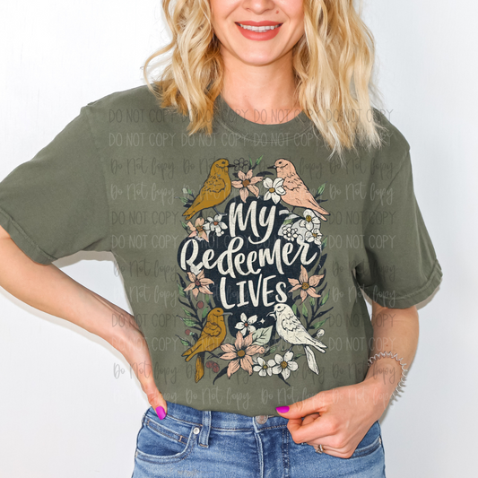 My Redeemer Lives DTF Transfer