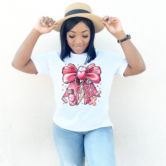 Pink Nurse DTF Transfer