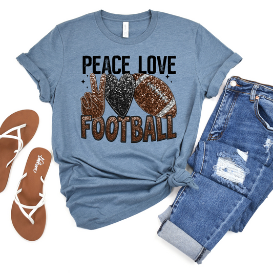 Peace Love Football DTF