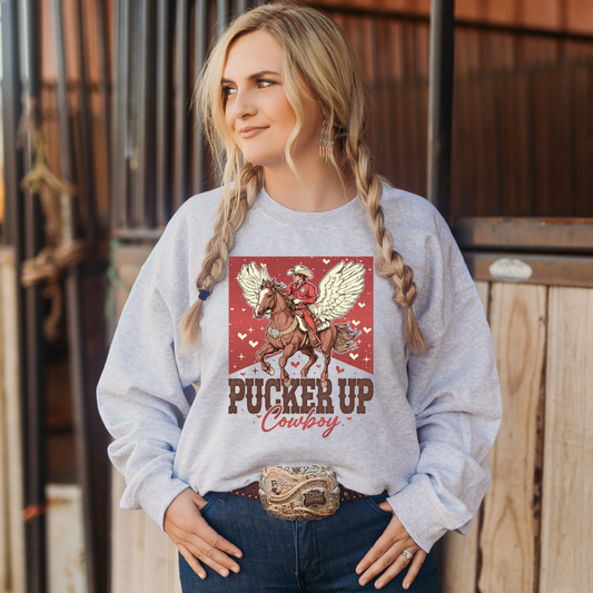 Pucker Up Cowboy DTF Transfer